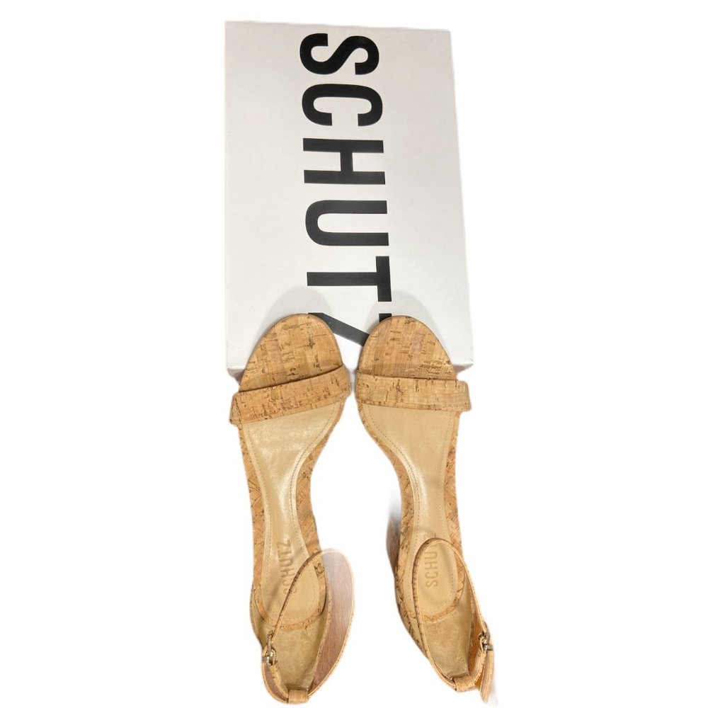 NIB Schutz Chimes Heel in Natural - Picture 6 of 9